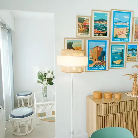 T2 Renove Premium - Parking Prive - Clim - 300 M Plage - Wifi - Balcon דירה *